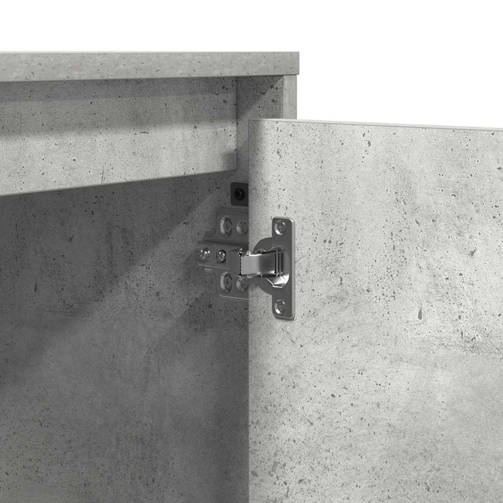 Nattbordskap Betonggrå 39 x 34,5 x 50 cm Konstruert tre