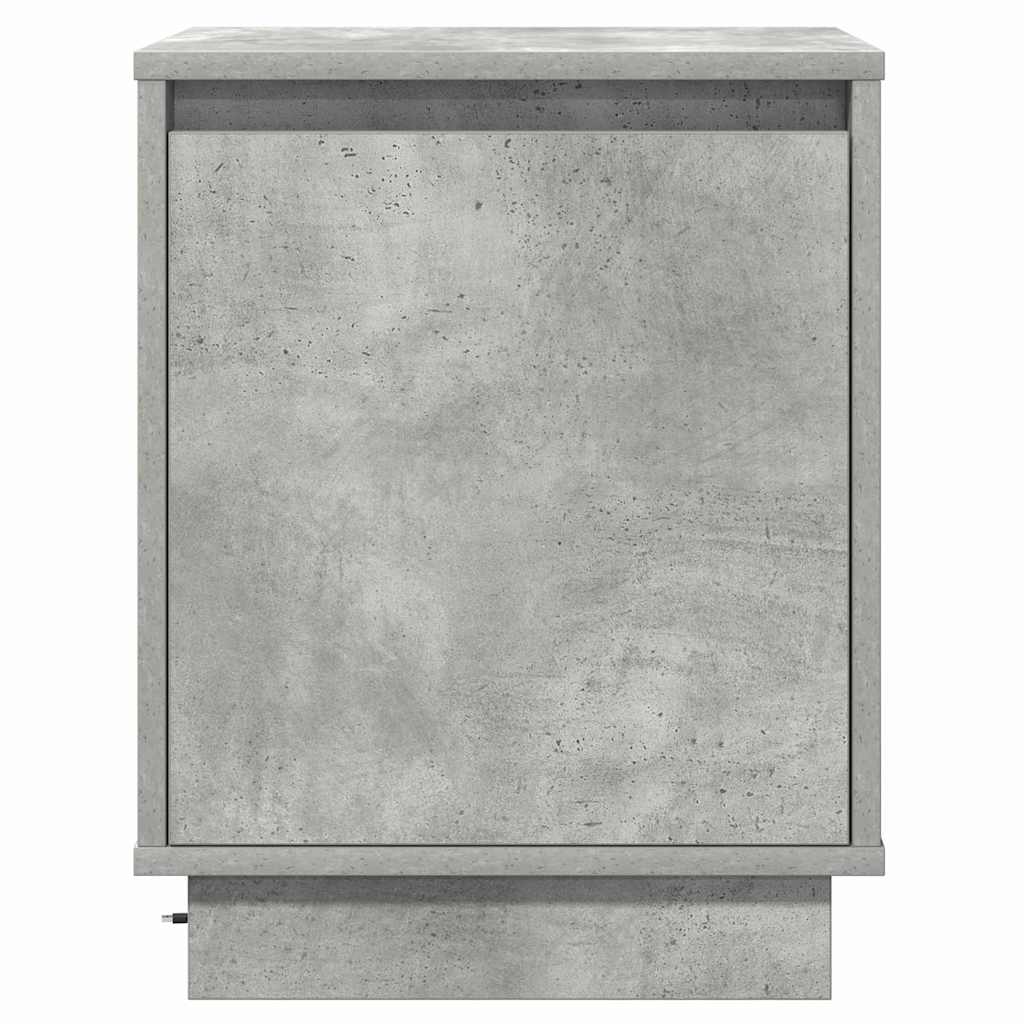 Nattbordskap 2 pcs Betonggrå 39 x 34,5 x 50 cm Konstruert tre