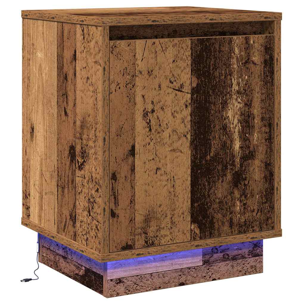 Nattbordskap Gammelt tre 39 x 34,5 x 50 cm Konstruert tre