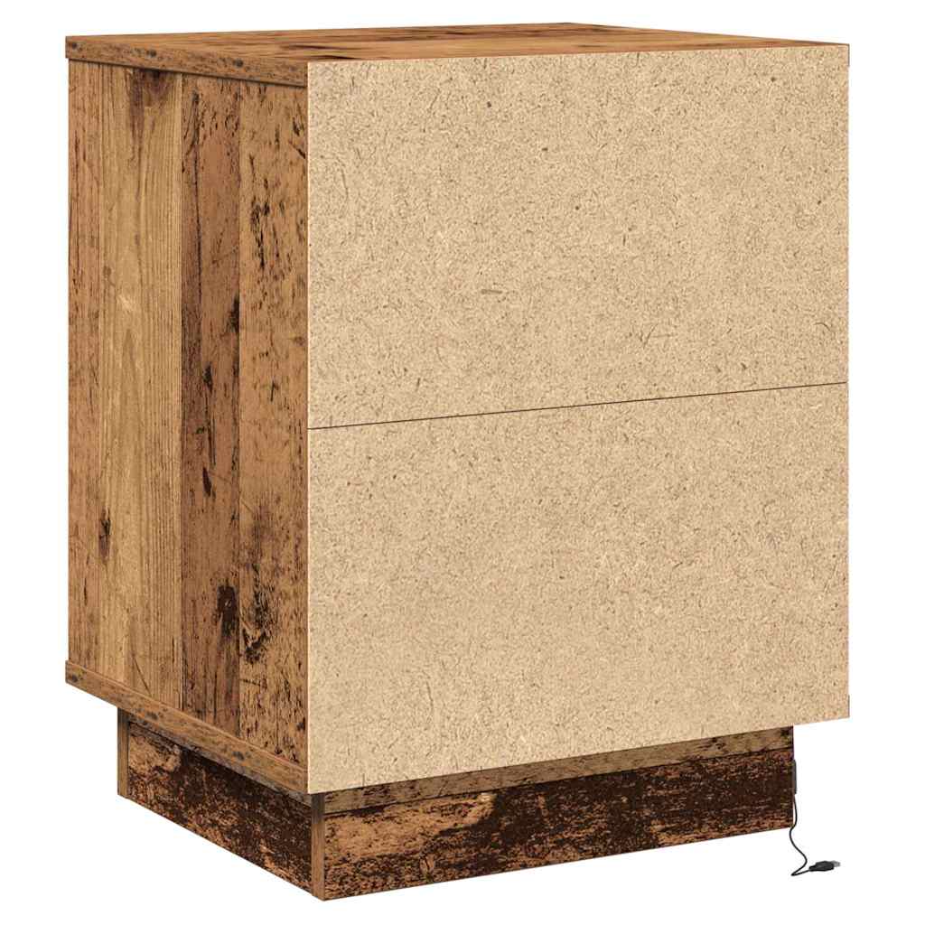 Nattbordskap Gammelt tre 39 x 34,5 x 50 cm Konstruert tre