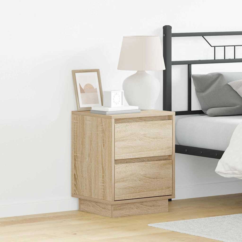 Nattbordskap Sonoma eik 39 x 34,5 x 50 cm Konstruert tre