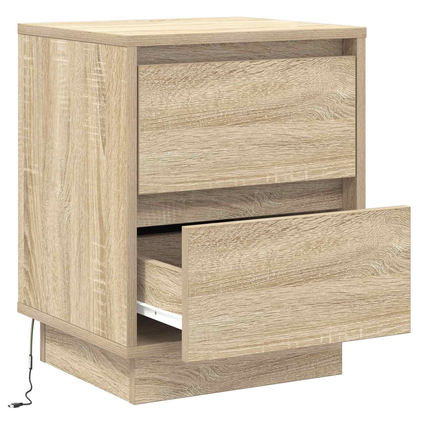 Nattbordskap Sonoma eik 39 x 34,5 x 50 cm Konstruert tre