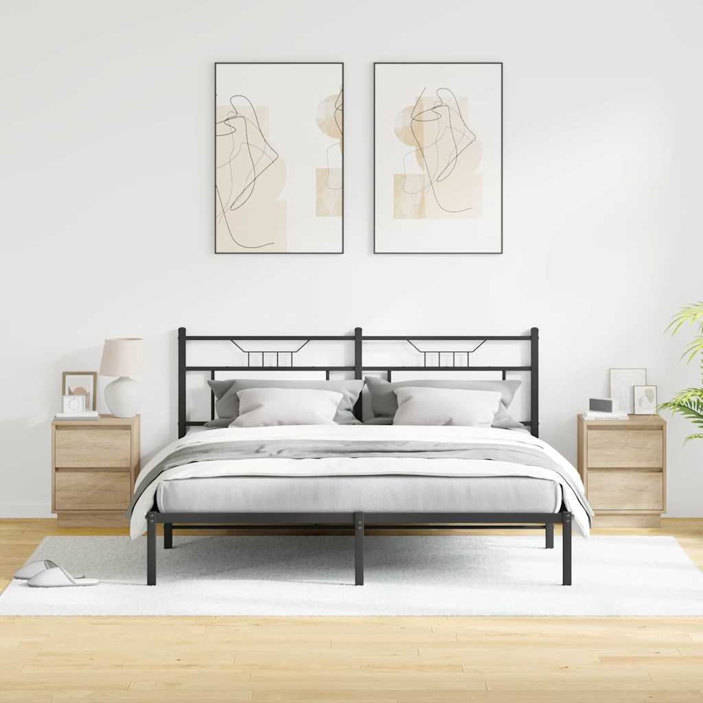 Nattbordskap 2 pcs Sonoma eik 39 x 34,5 x 50 cm Konstruert tre