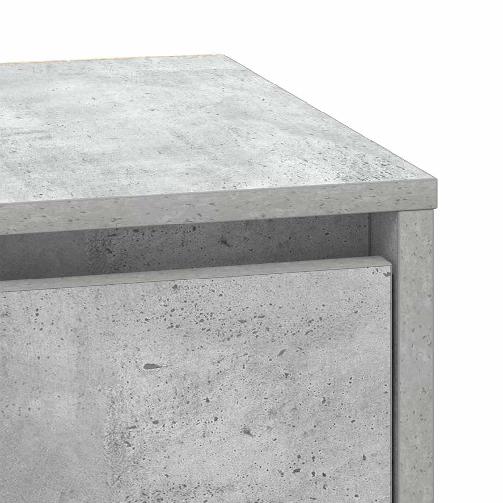 Nattbordskap Betonggrå 39 x 34,5 x 50 cm Konstruert tre