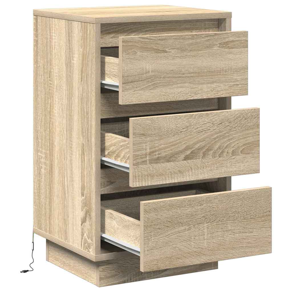 Nattbordskap Sonoma eik 39 x 34,5 x 65 cm Konstruert tre