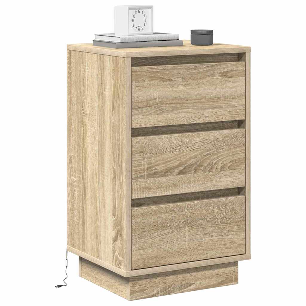 Nattbordskap Sonoma eik 39 x 34,5 x 65 cm Konstruert tre