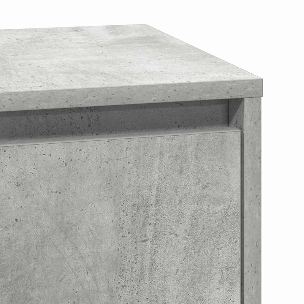 Nattbordskap Betonggrå 39 x 34,5 x 65 cm Konstruert tre