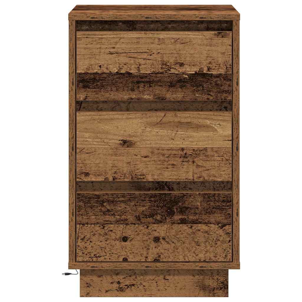 Nattbordskap Gammelt tre 39 x 34,5 x 65 cm Konstruert tre
