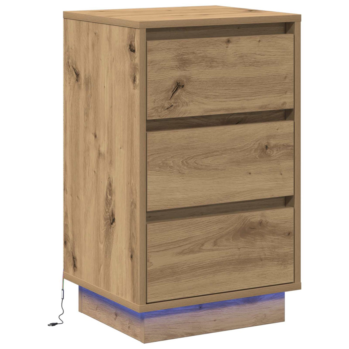 Nattbordskap Artisan Eik 39 x 34,5 x 65 cm Konstruert tre