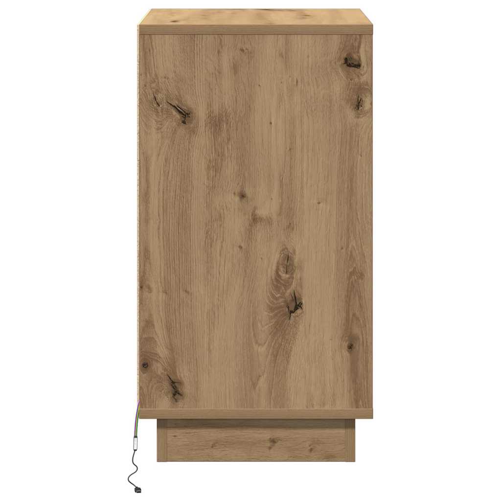Nattbordskap Artisan Eik 39 x 34,5 x 65 cm Konstruert tre