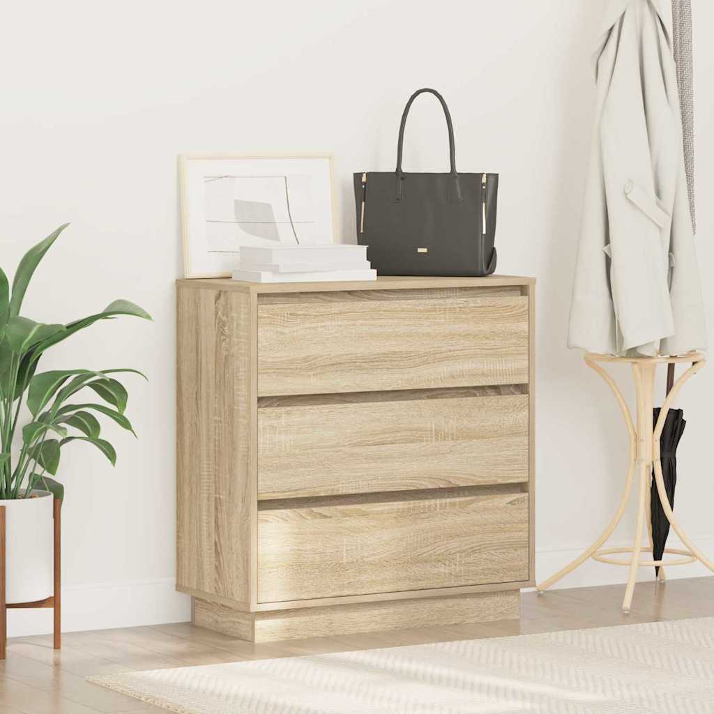 Nattbordskap Sonoma eik 71 x 34,5 x 75 cm Konstruert tre