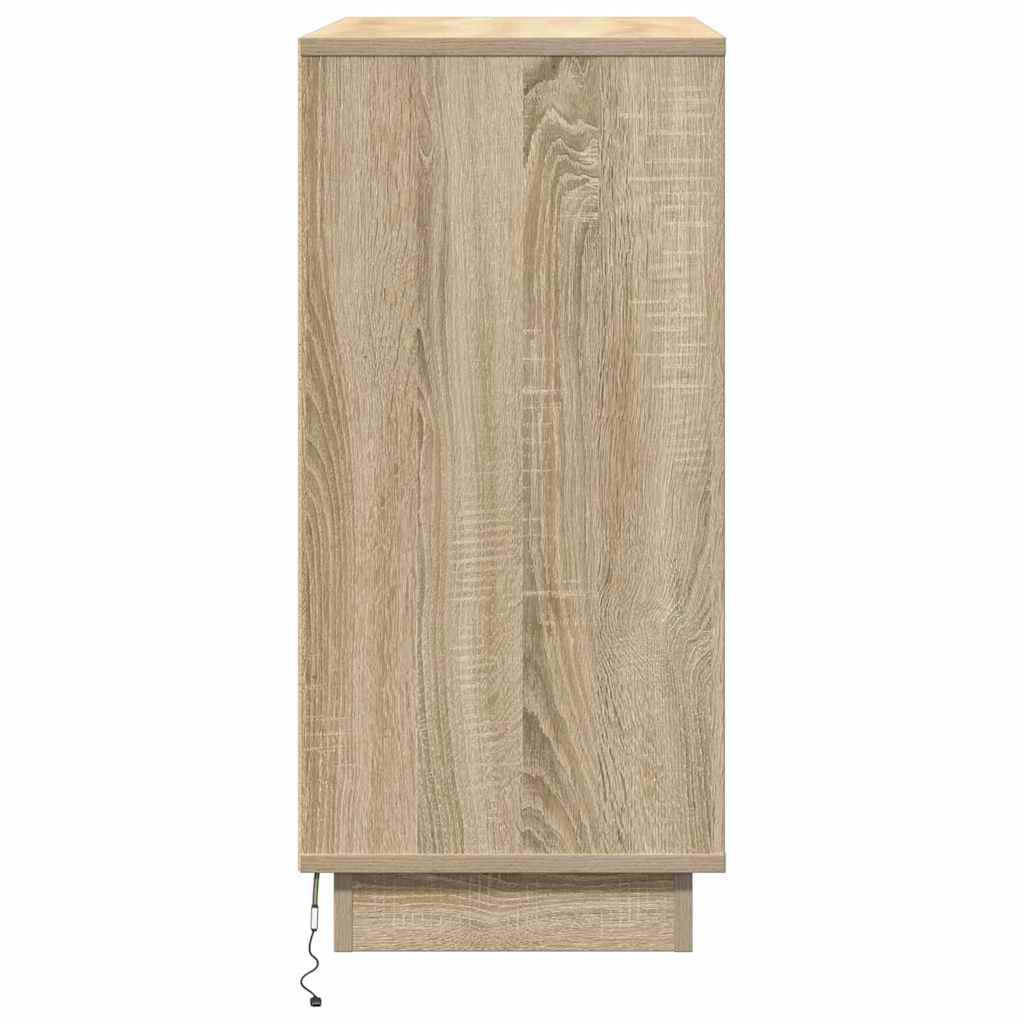 Nattbordskap Sonoma eik 71 x 34,5 x 75 cm Konstruert tre