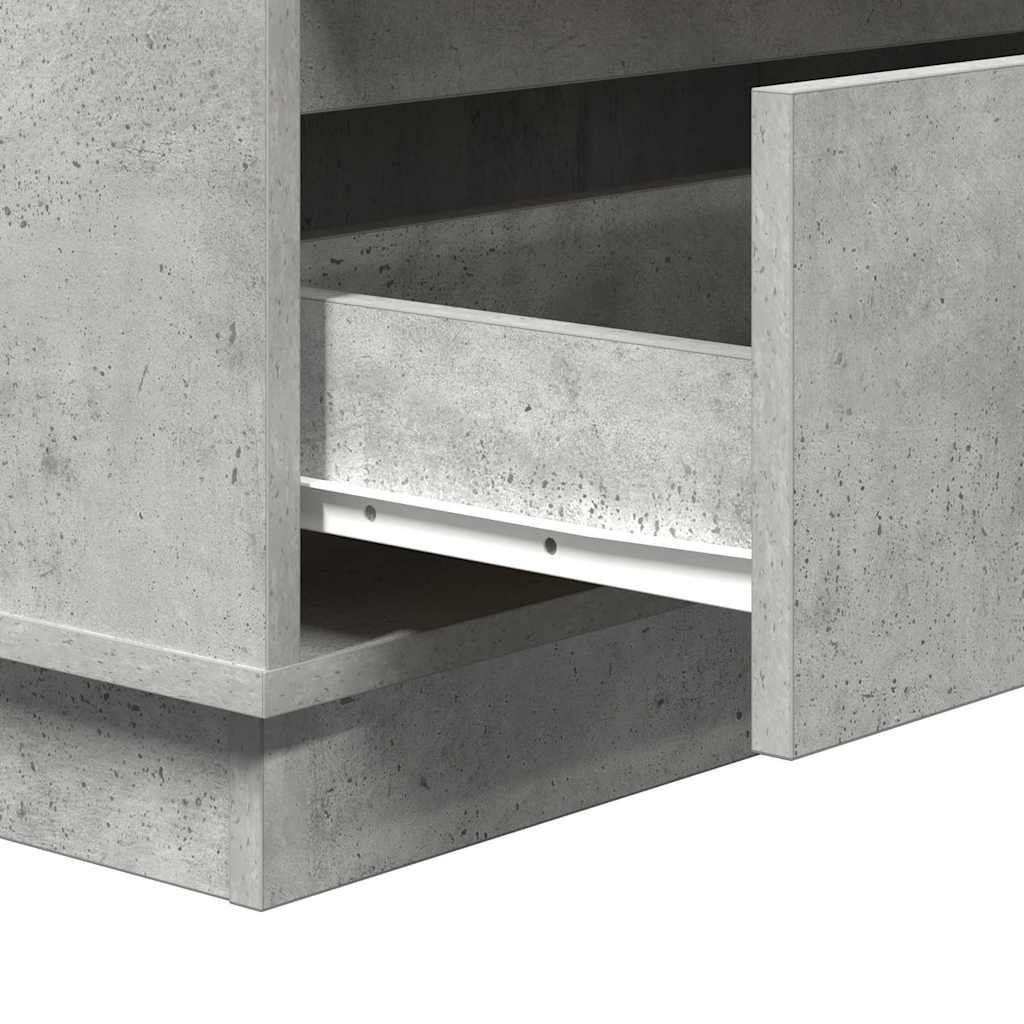 Nattbordskap Betonggrå 71 x 34,5 x 75 cm Konstruert tre