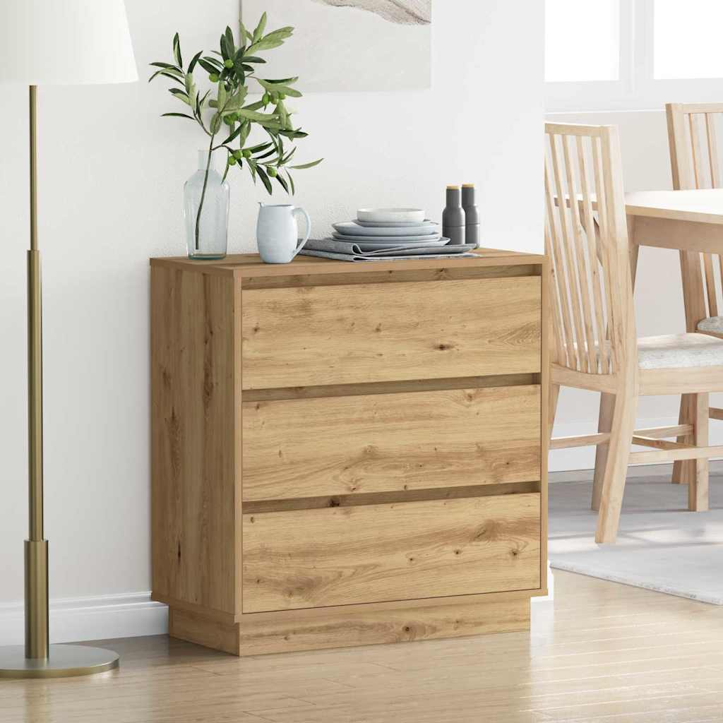 Nattbordskap Artisan Eik 71 x 34,5 x 75 cm Konstruert tre