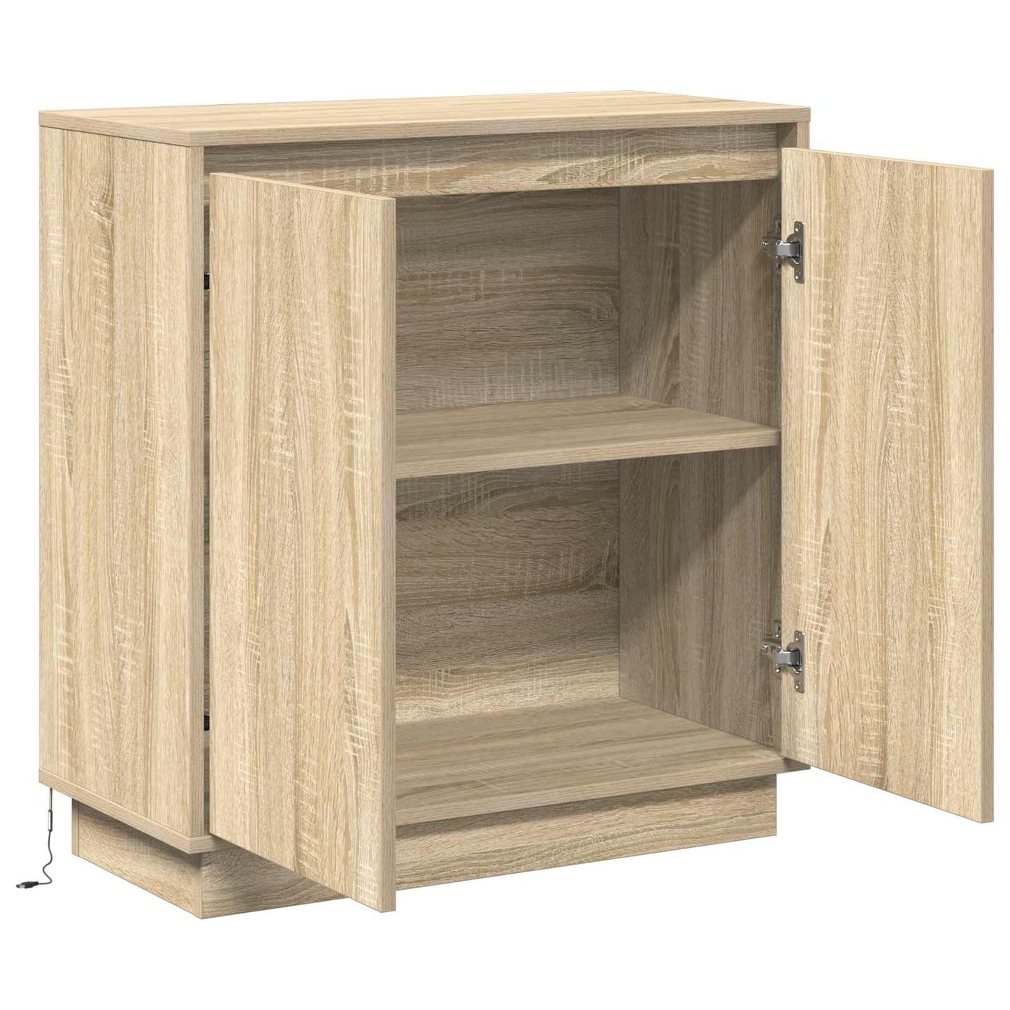 LED sideboard for Sonoma eik 71 x 34,5 x 75 cm Konstruert tre