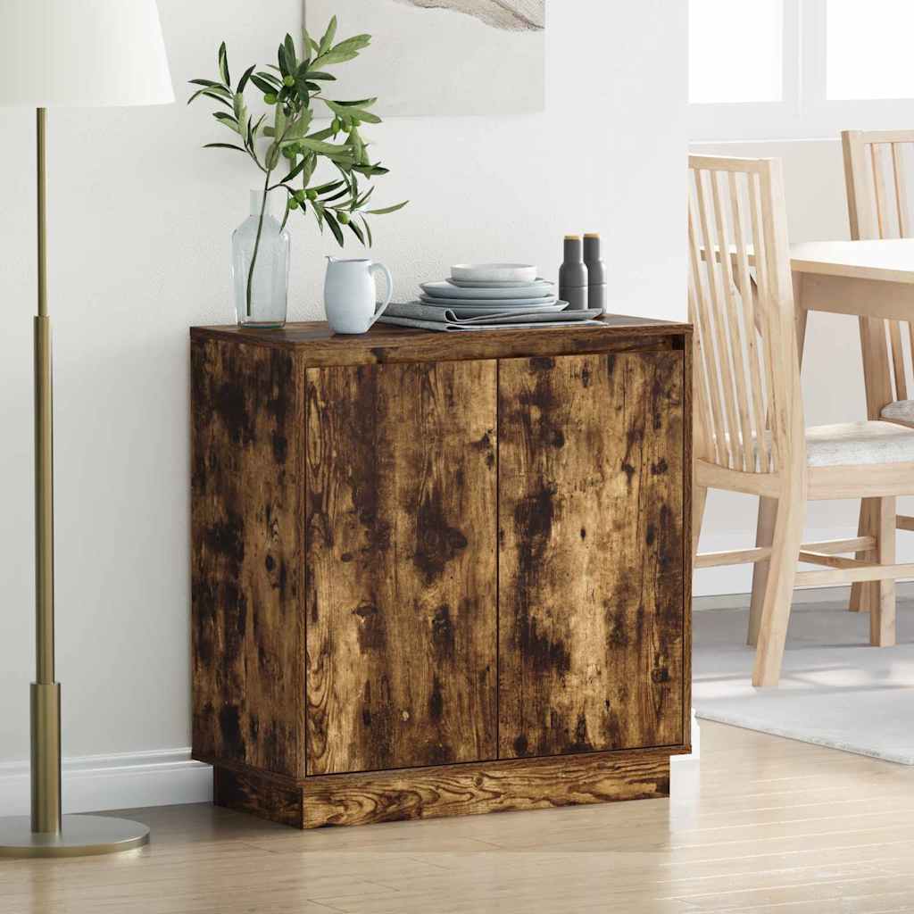 LED sideboard for Røkt Eik 71 x 34,5 x 75 cm Konstruert tre