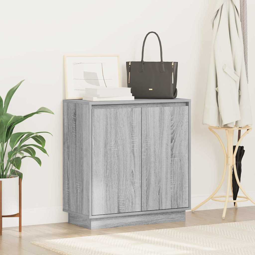LED sideboard for Grå sonoma 71 x 34,5 x 75 cm Konstruert tre