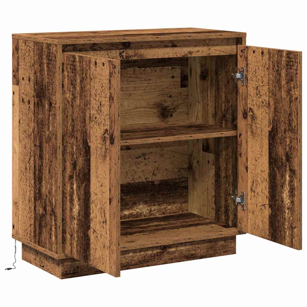 LED sideboard for Gammelt tre 71 x 34,5 x 75 cm Konstruert tre