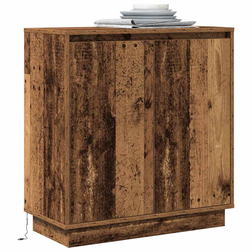 LED sideboard for Gammelt tre 71 x 34,5 x 75 cm Konstruert tre