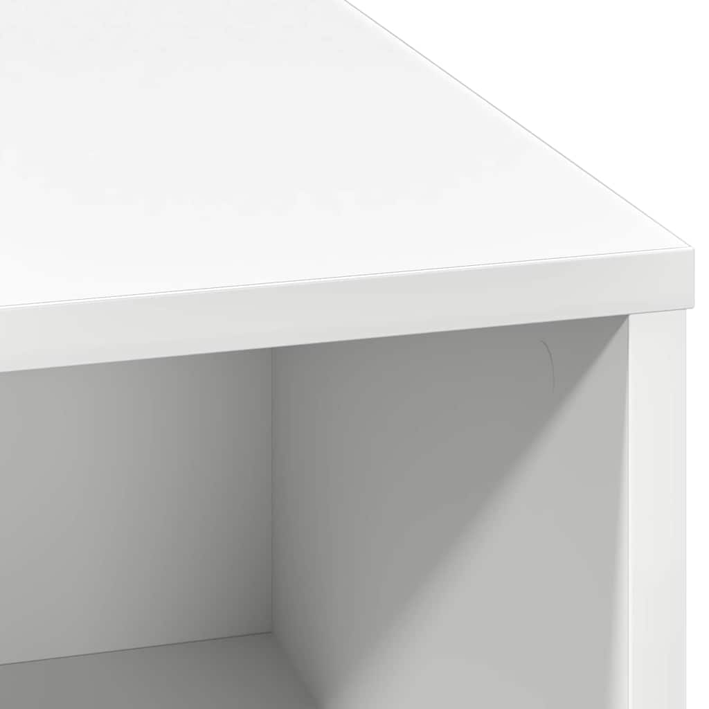 LED sideboard Hvit 71 x 34,5 x 75 cm Konstruert tre