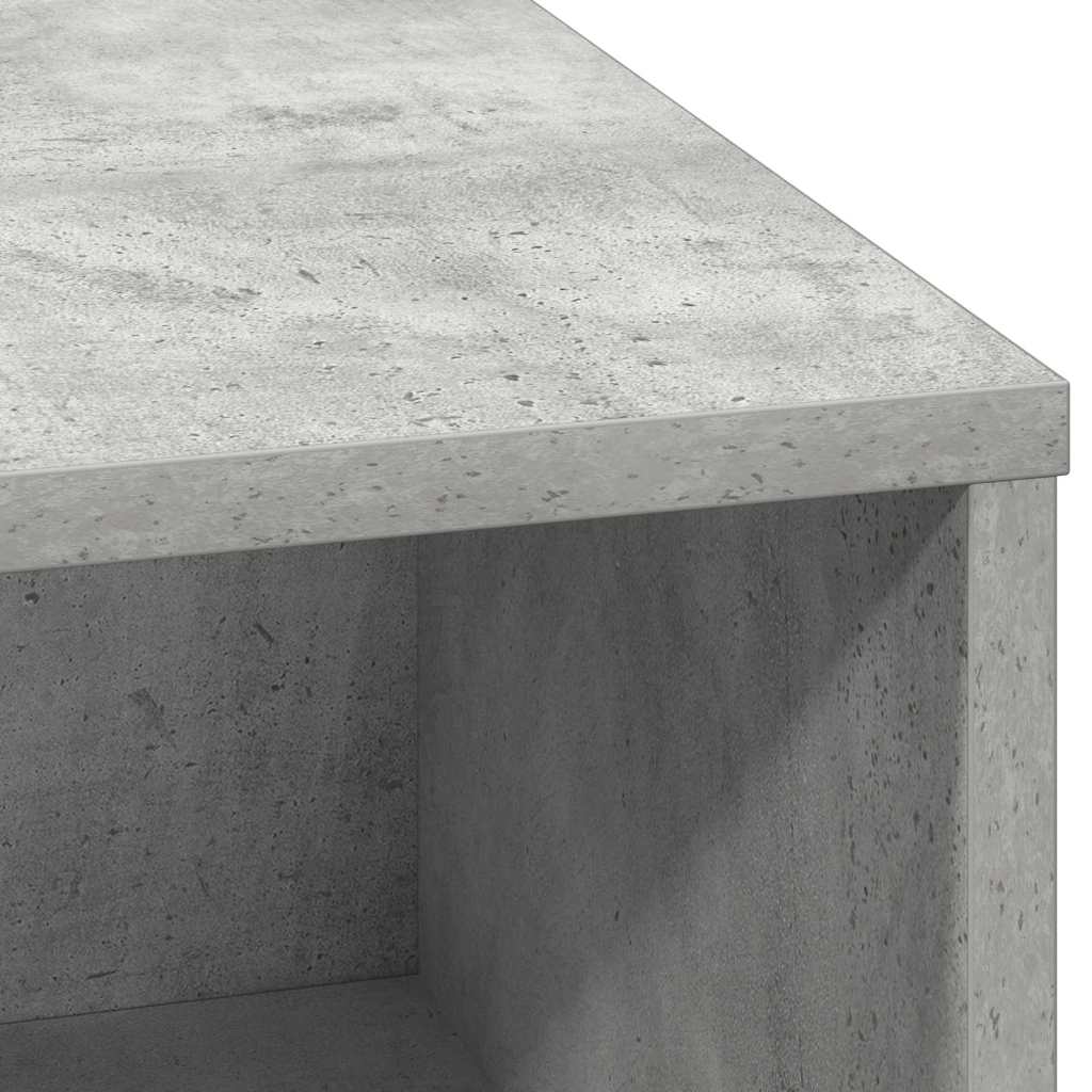 LED sideboard Betonggrå 71 x 34,5 x 75 cm Konstruert tre