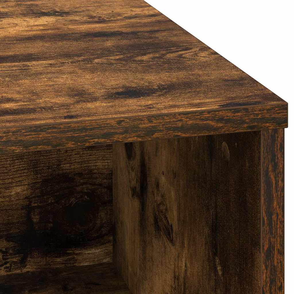 LED sideboard Røkt eik 71 x 34,5 x 75 cm Konstruert tre
