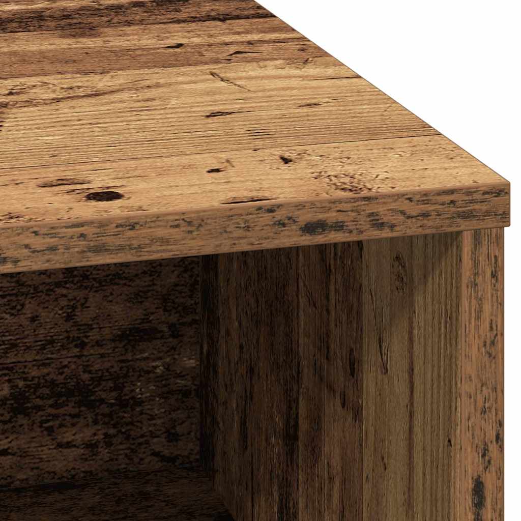 LED sideboard Gammelt tre 71 x 34,5 x 75 cm Konstruert tre