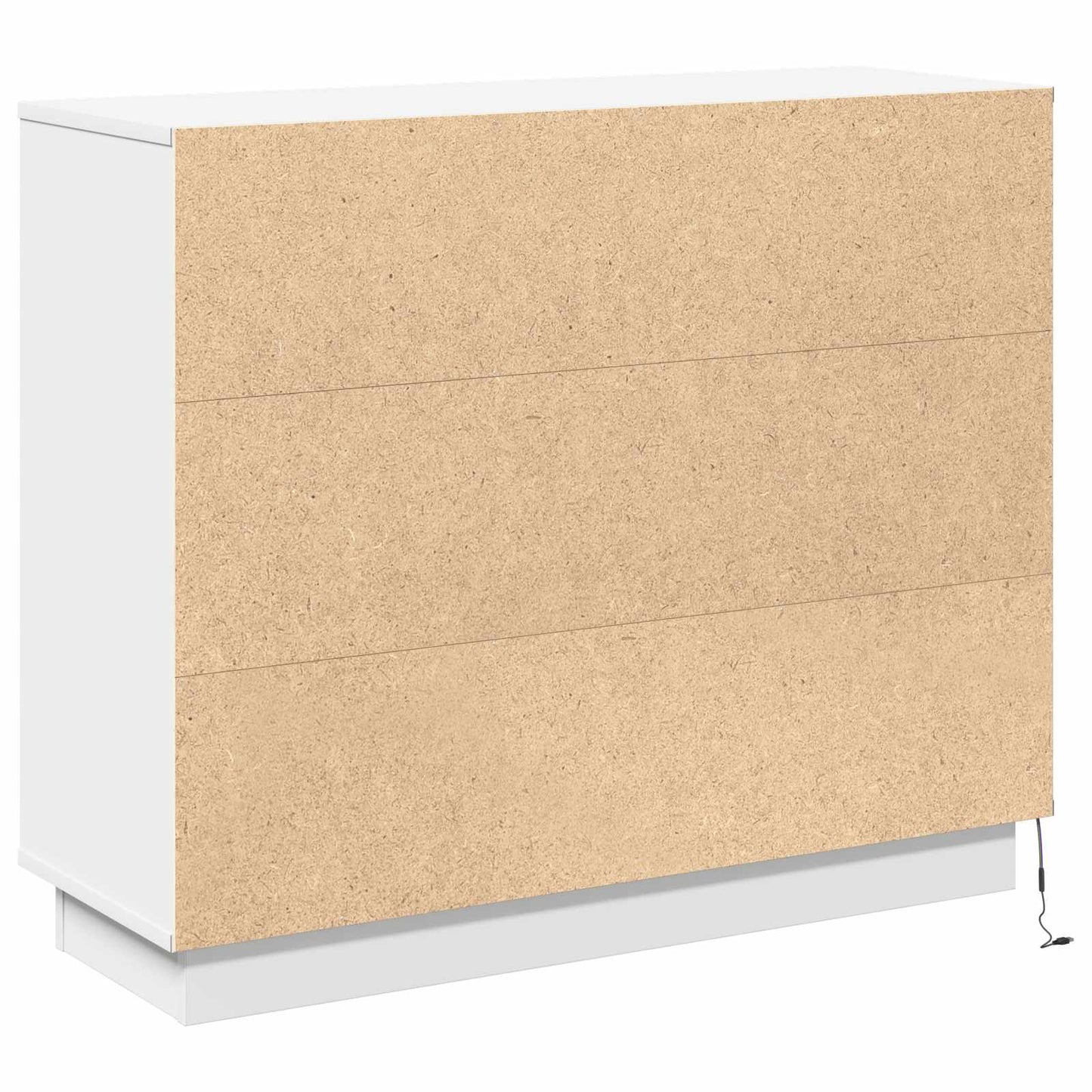LED sideboard Hvit 90 x 32 x 75 cm Konstruert tre