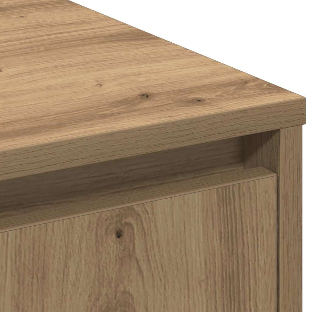 LED sideboard Artisan Eik 90 x 32 x 75 cm Konstruert tre