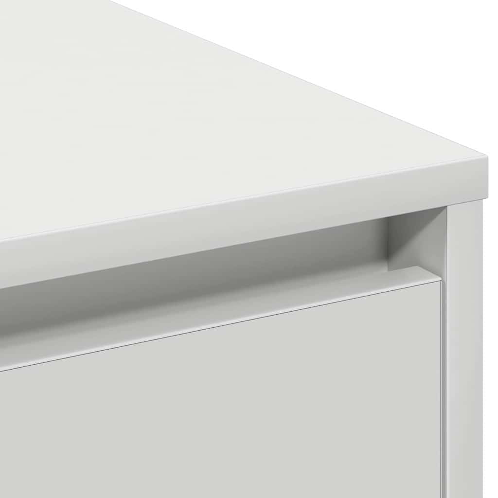 LED sideboard Hvit 90 x 32 x 75 cm Konstruert tre