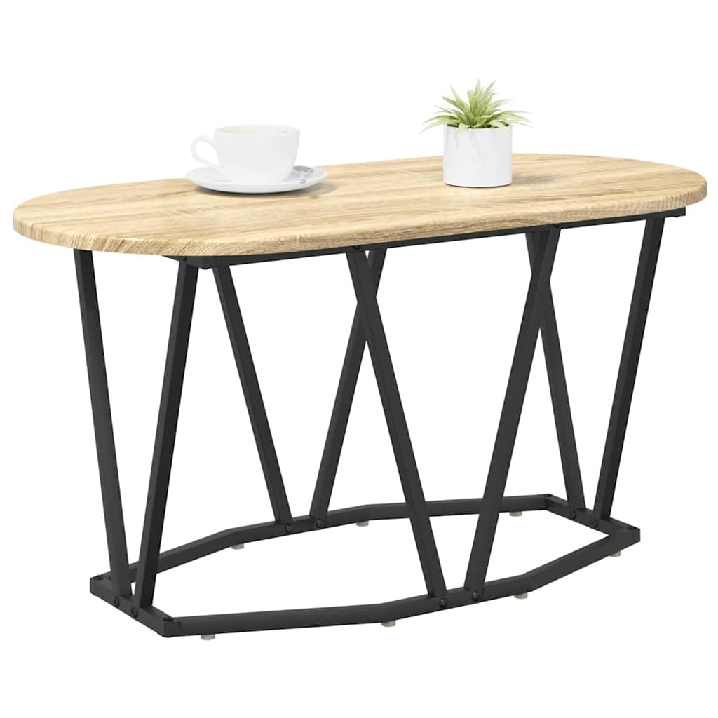 Kaffebord Sonoma eik 80 x 40 x 40.5 cm Ingeniørtre og metall