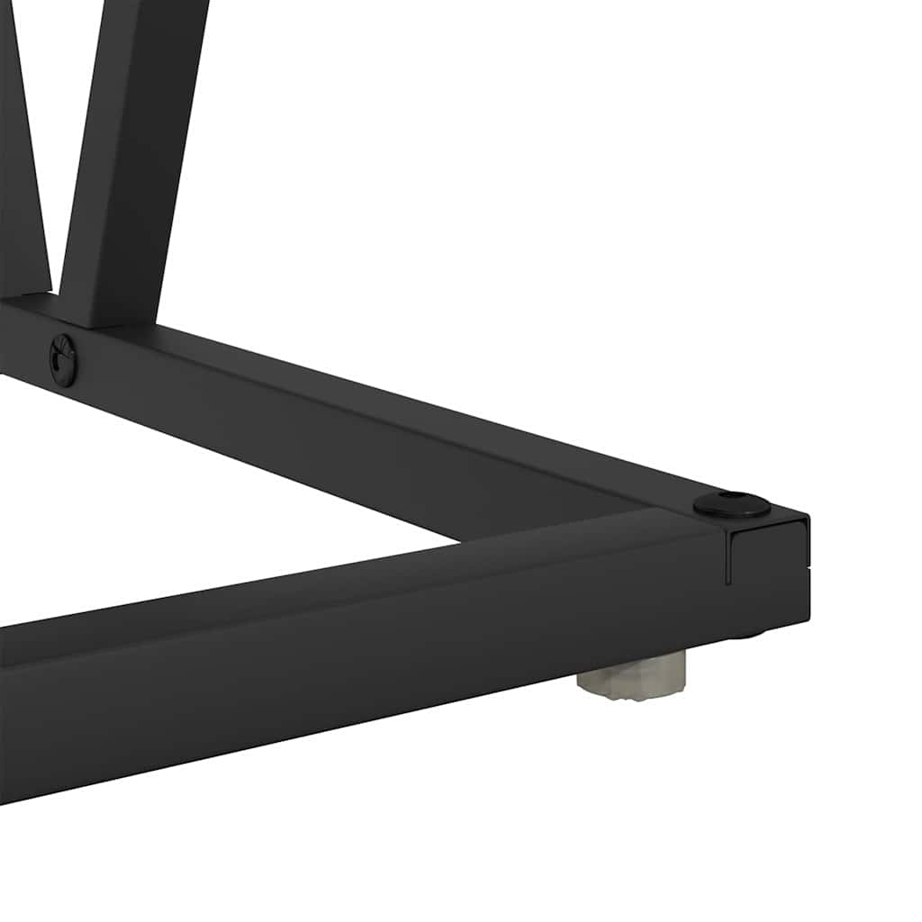 Kaffebord Svart Eik 100 x 50 x 40 cm Ingeniørtre og metall