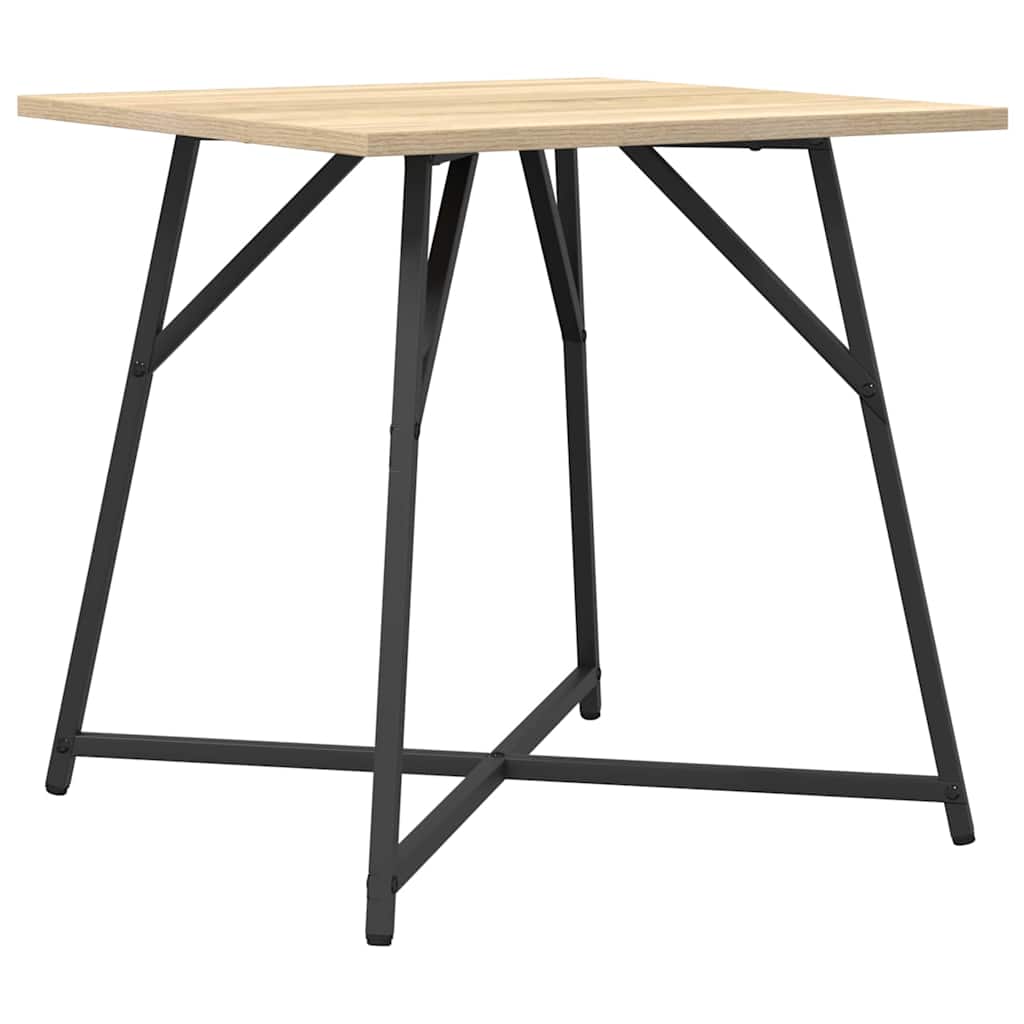 Sidebordssett 2 pcs Sonoma Eik og Svart