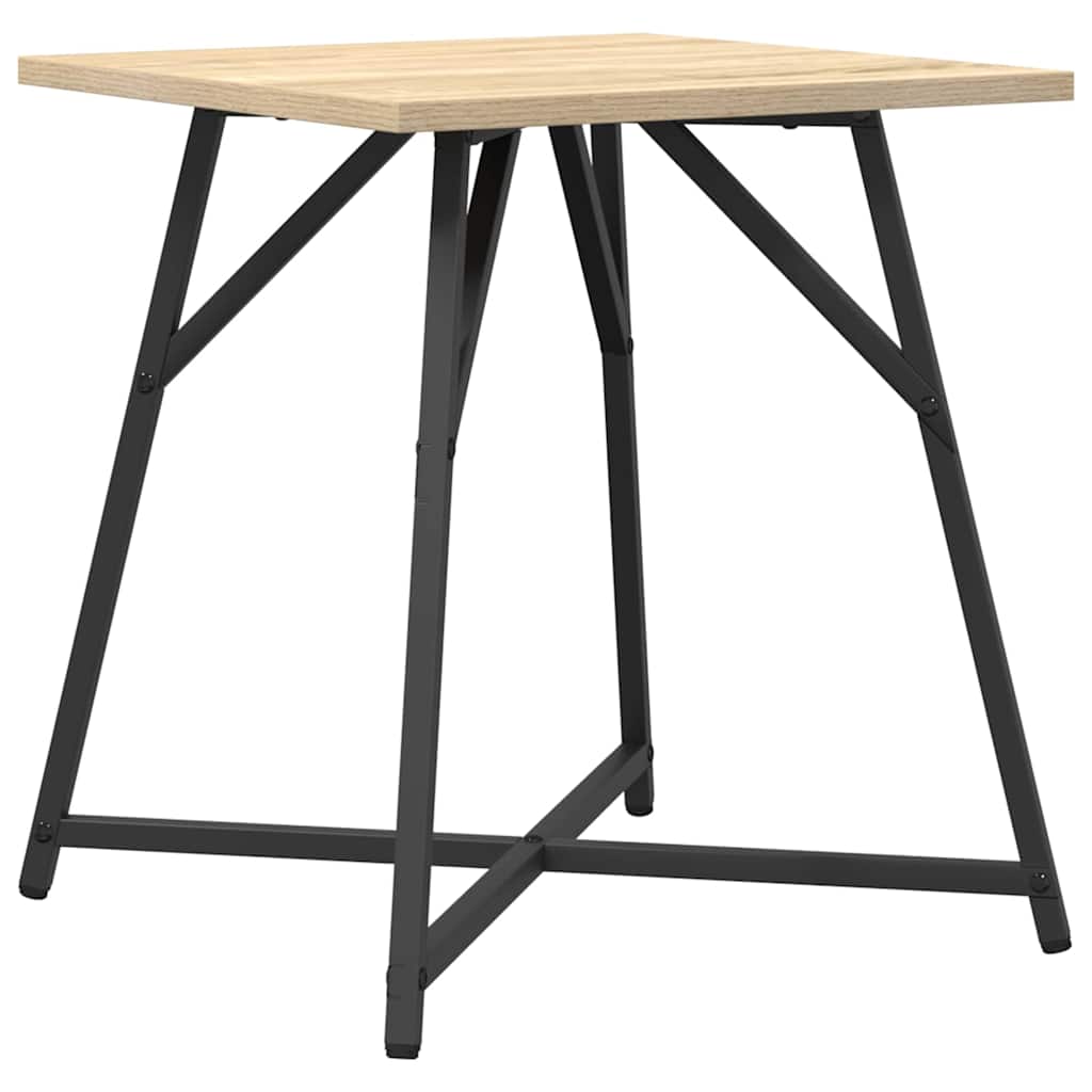 Sidebordssett 2 pcs Sonoma Eik og Svart