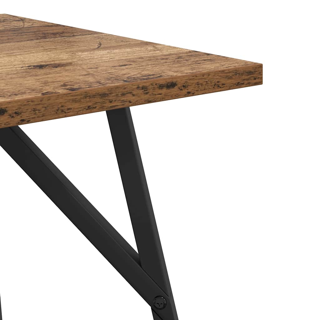 Sidebordssett 2 pcs Gammel tre og svart