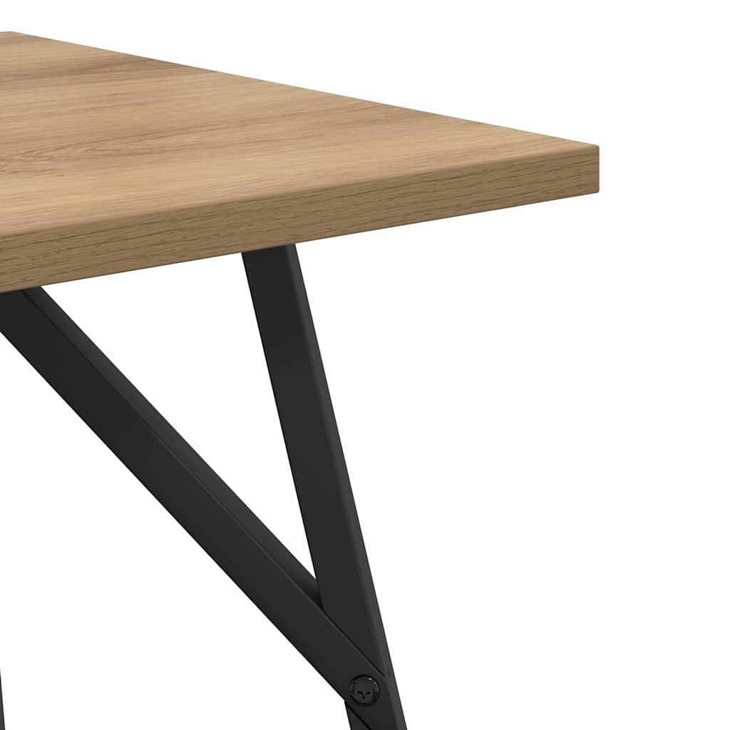 Sidebordssett 2 stk. Artisan Eik og Svart 50 x 50 x 50 cm