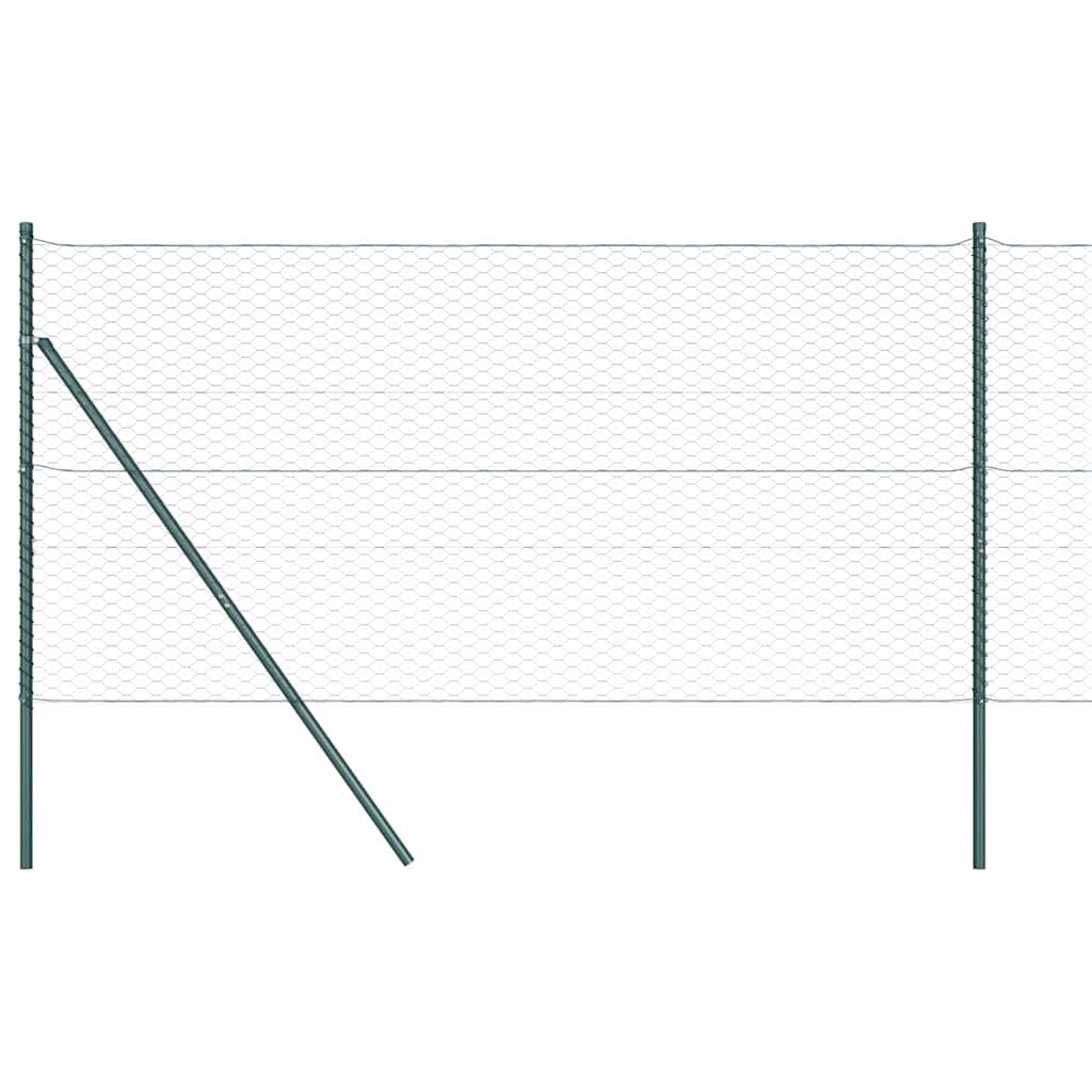 Utendørs sekskantet gjerde-fest 50 x 1,2 m PVC-belagt stål Mesh