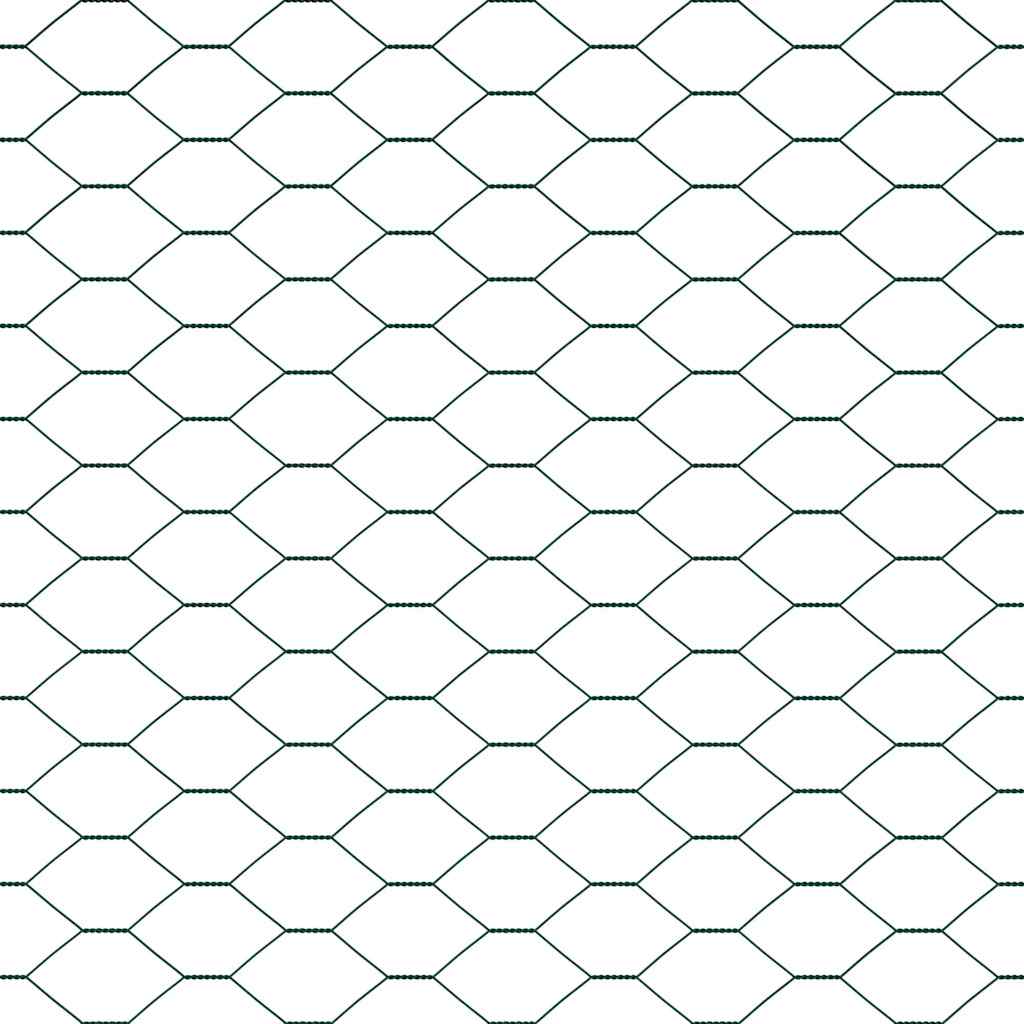 Svweiende trådgjerde med spisser 10 x 1,5 m (B x H)