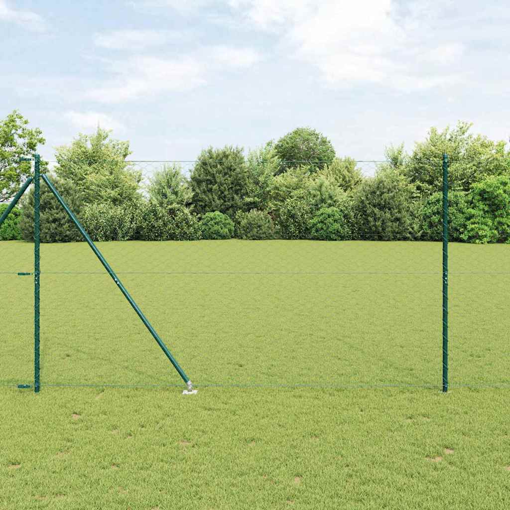 Svweiende trådgjerde med spisser 25 x 1,5 m (B x H)
