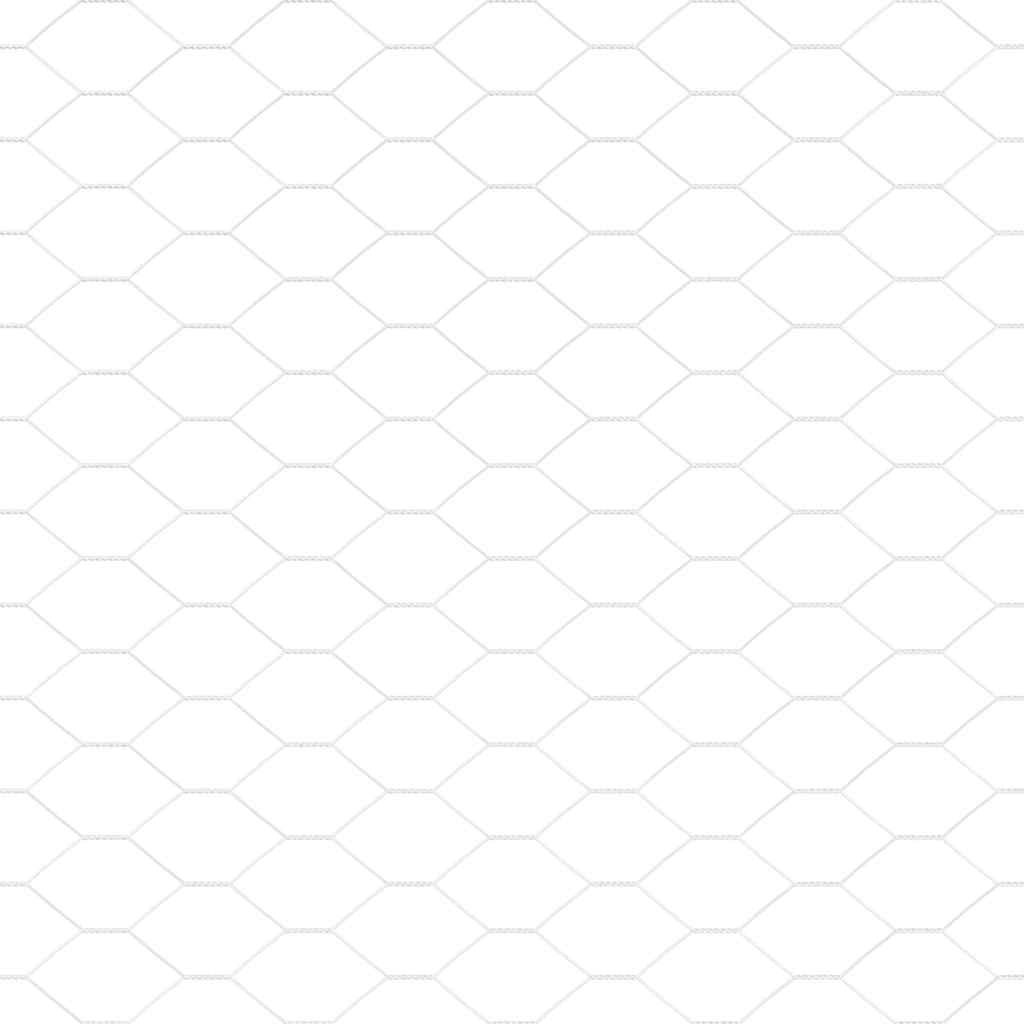 Gjerdepåle sølv 25 x 0,6 m (13 mm netting) Stål vidaXL