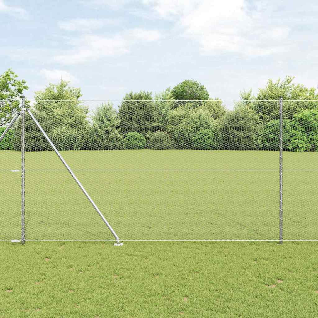 Svweiende trådgjerde med spisser 50 x 1,6 m (B x H)