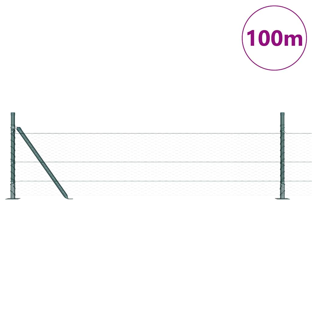 Sveistgjerde med Betongbase 100 x 0,5 m (B x H) PVC-belagt stål