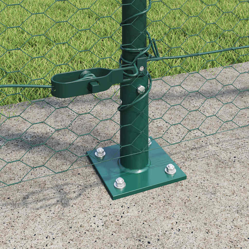 Sveistgjerde med Betongbase 100 x 1,5 m (B x H) PVC-belagt stål