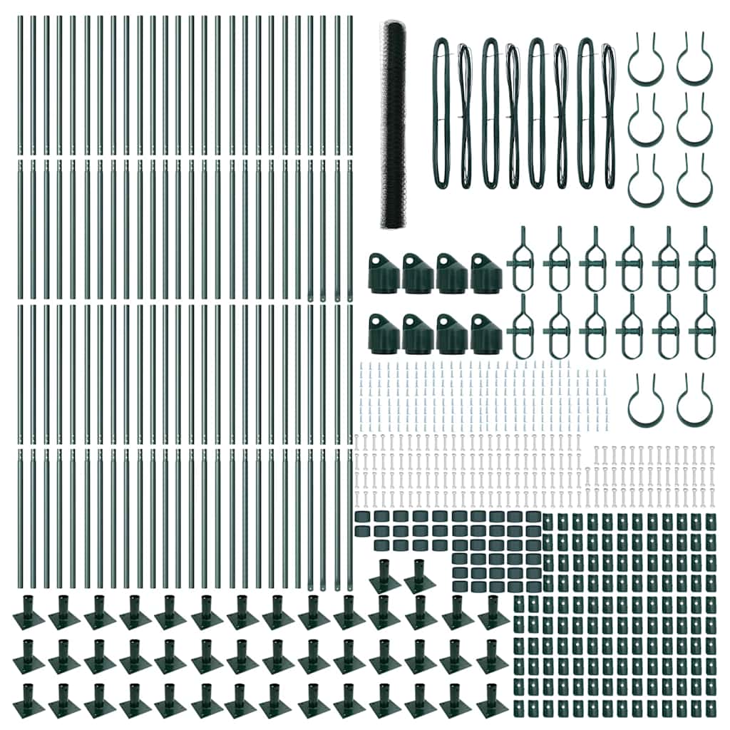 Sveistgjerde med Betongbase 100 x 1,5 m (B x H) PVC-belagt stål