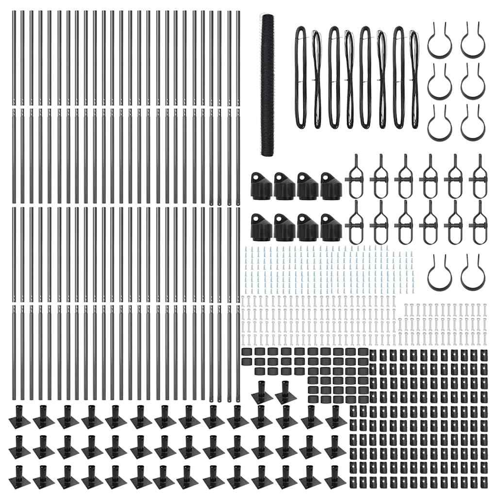 Sveistgjerde med Betongbase 100 x 1,4 m (B x H) PVC-belagt stål