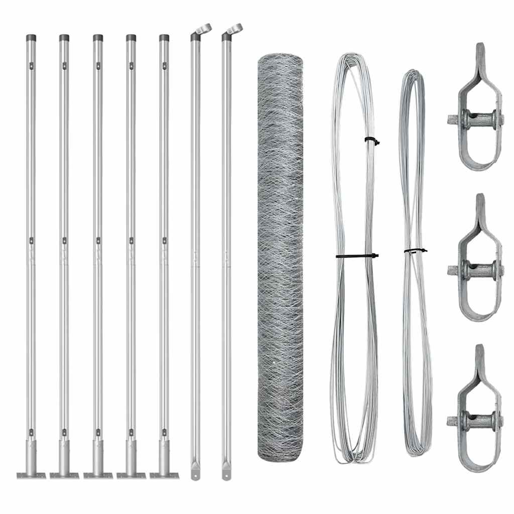 Sveistgjerde med Betongbase 10 x 1 m (B x H)
