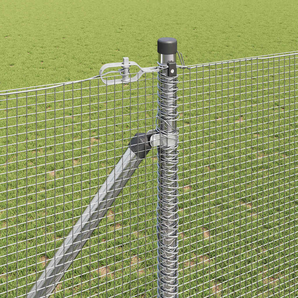 Svweiende trådgjerde med spisser 10 x 1,2 m Galvanisert stål