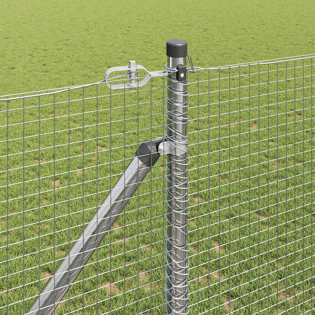 Svweiende trådgjerde med spisser 10 x 1,2 m Galvanisert stål