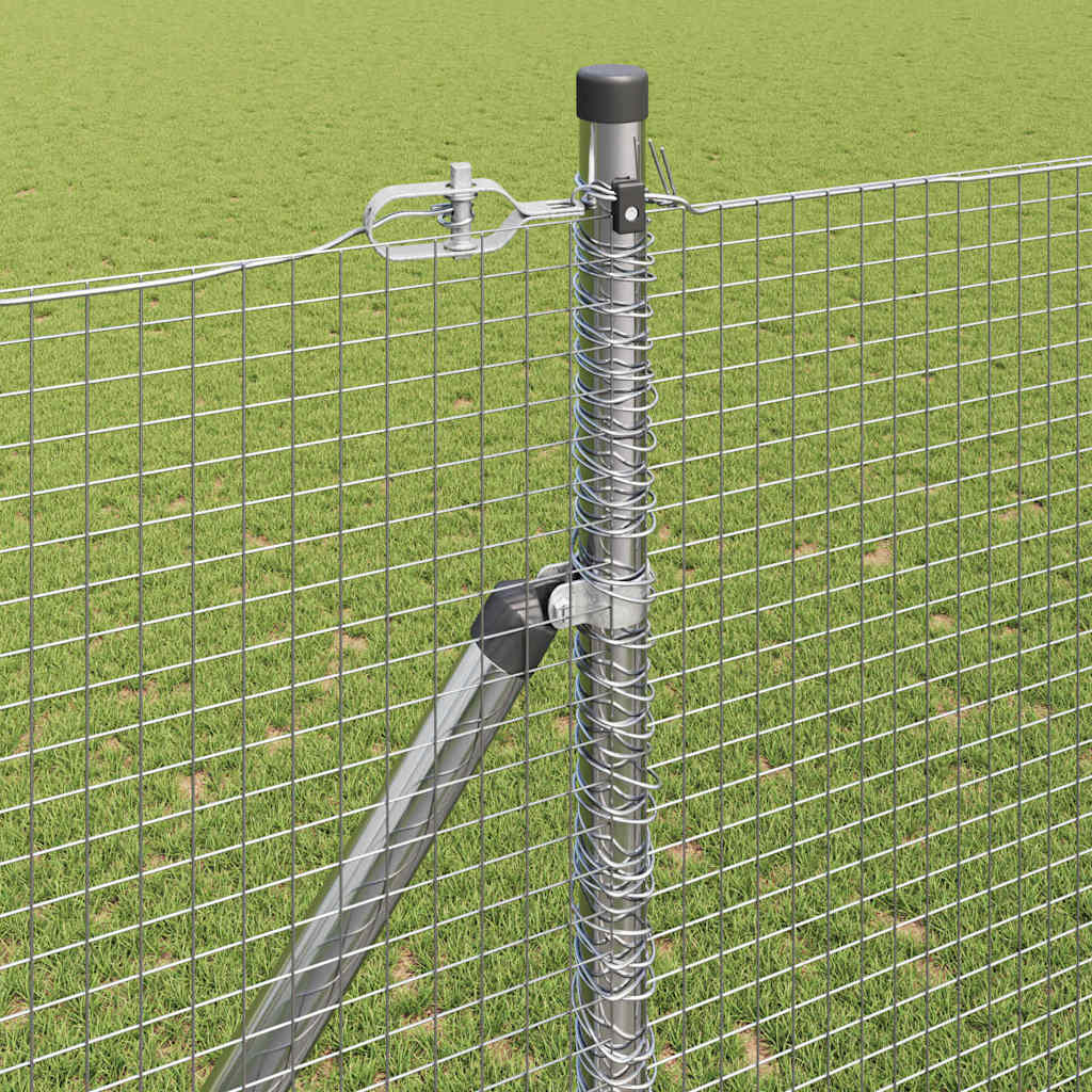Svweiende trådgjerde med spisser 50 x 1,5 m Galvanisert stål