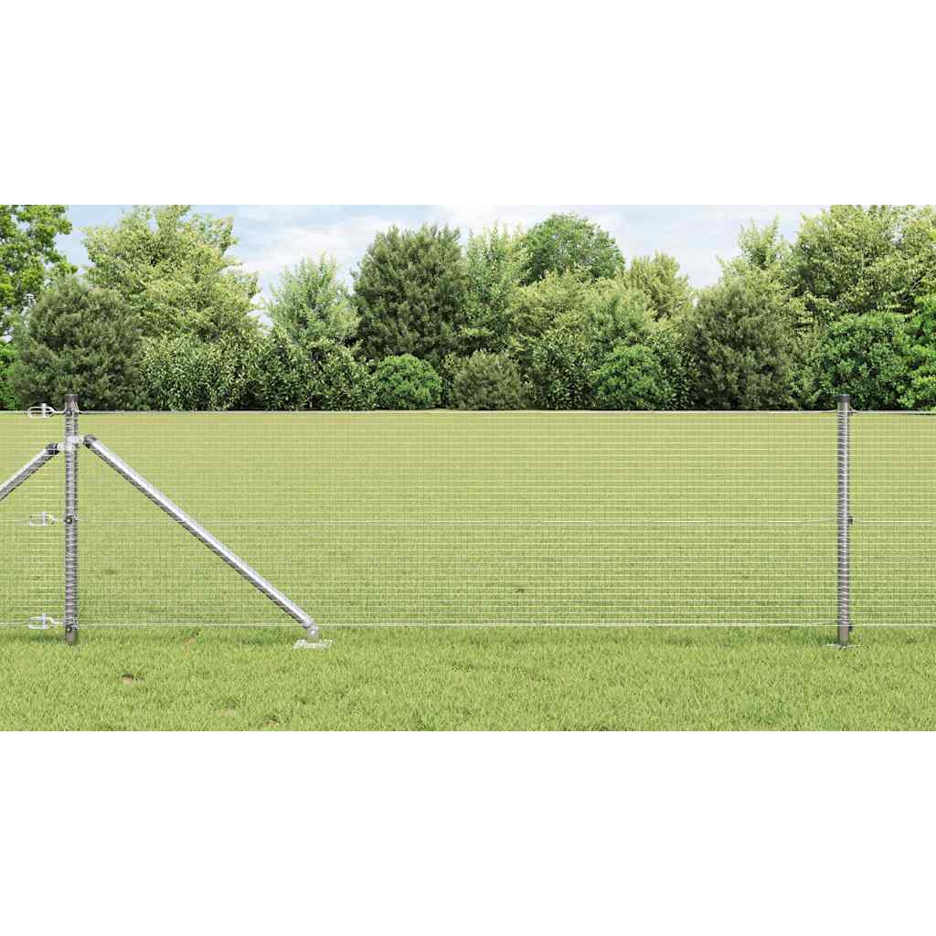 Svweiende trådgjerde med spisser 100 x 0,6 m Galvanisert stål
